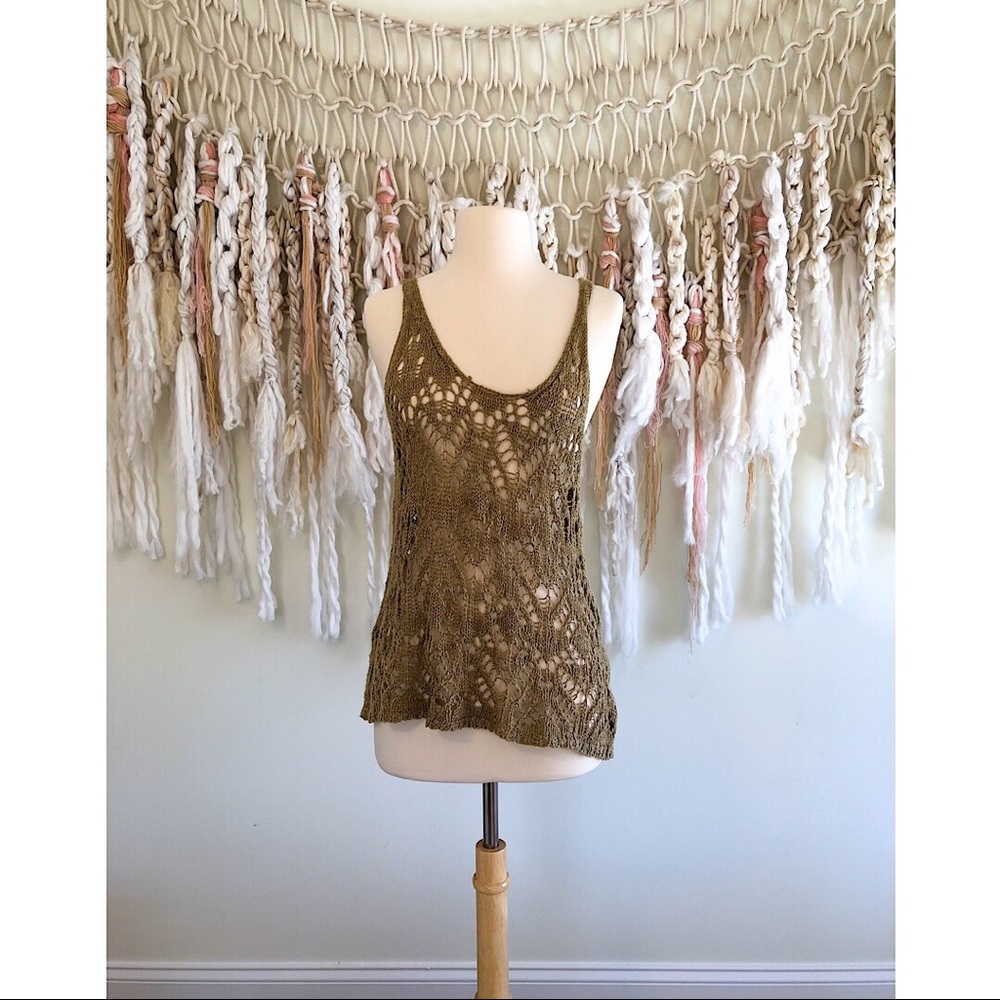 Free People Crochet Tank
